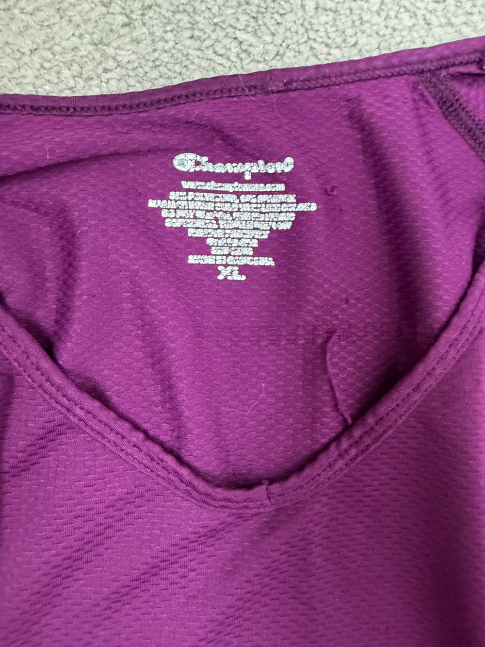 Champion Women’s Long Sleeve V-Neck Shirt - Plum
